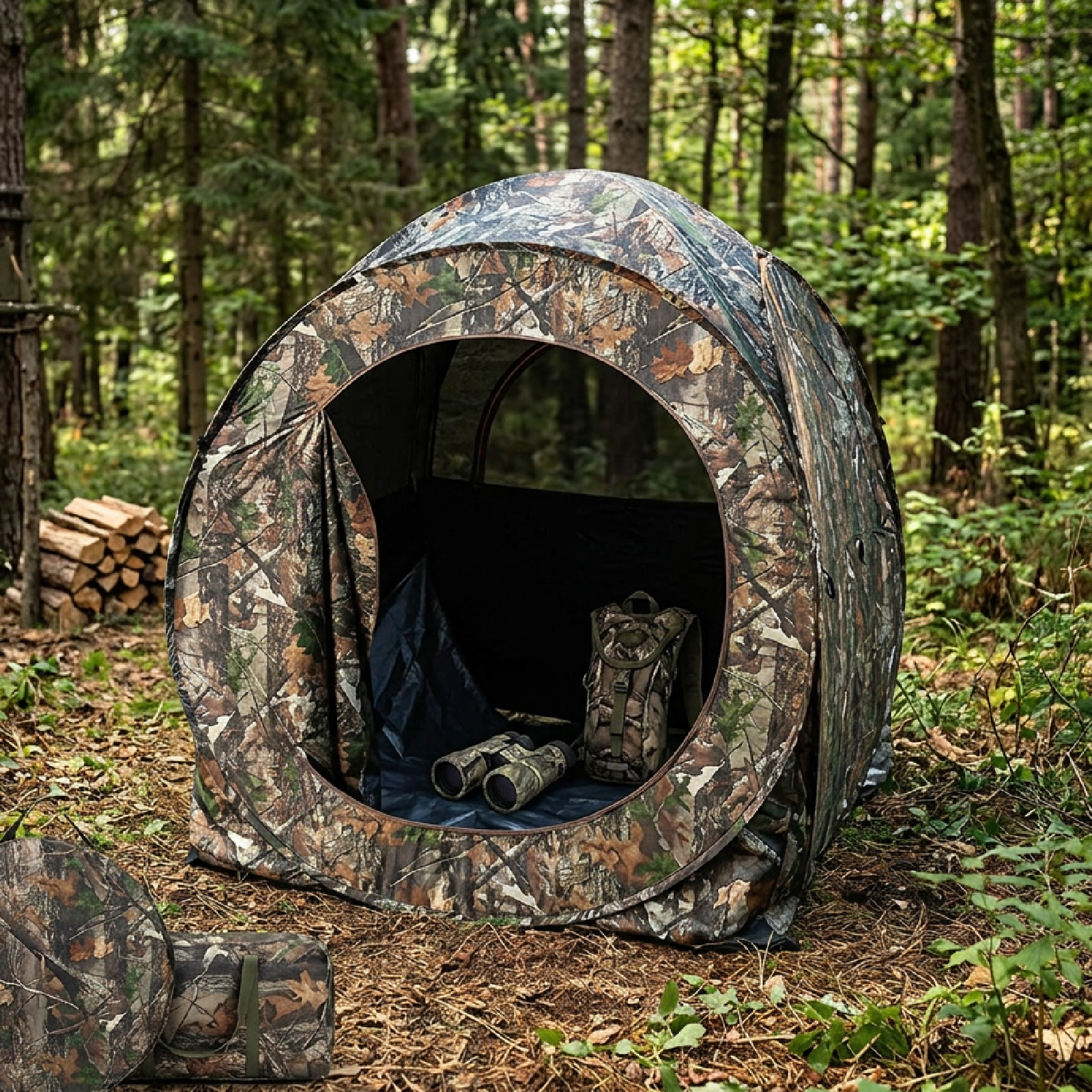 Hunting & Outdoor Supplies Carterton Reviews - Camouflage Pop-Up Hunting Blind Ground Shelter