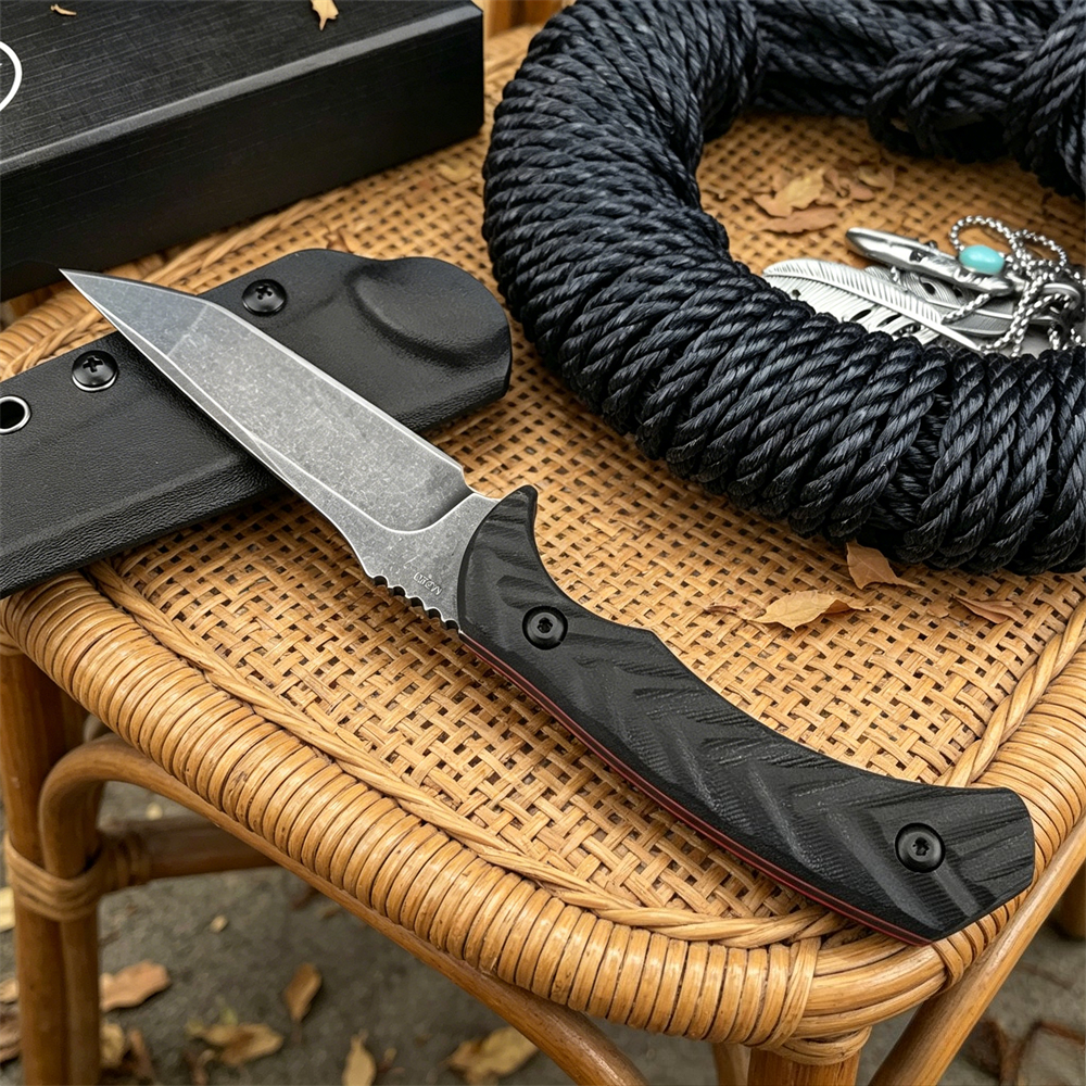 Hunting Outdoor Rug - Premium D2 Steel Fixed Blade Survival