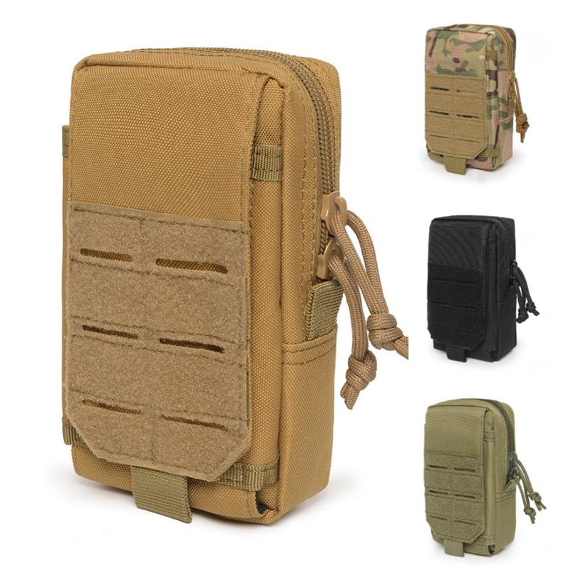 Men'S Outdoor Hunting Jacket - 1000D Tactical Molle Pouch Waist Bag