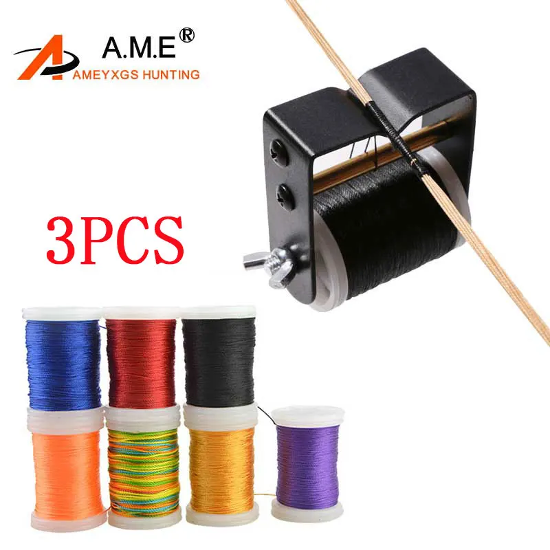 Bow Stringer Tool - 3pc Archery Bowstring Serving Material Thread