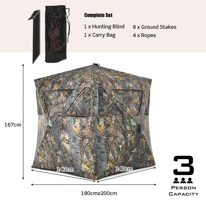 3 Person Portable Pop-Up Groun - đánh giá và giá Hunting & Outdoor Supplies Carterton Reviews