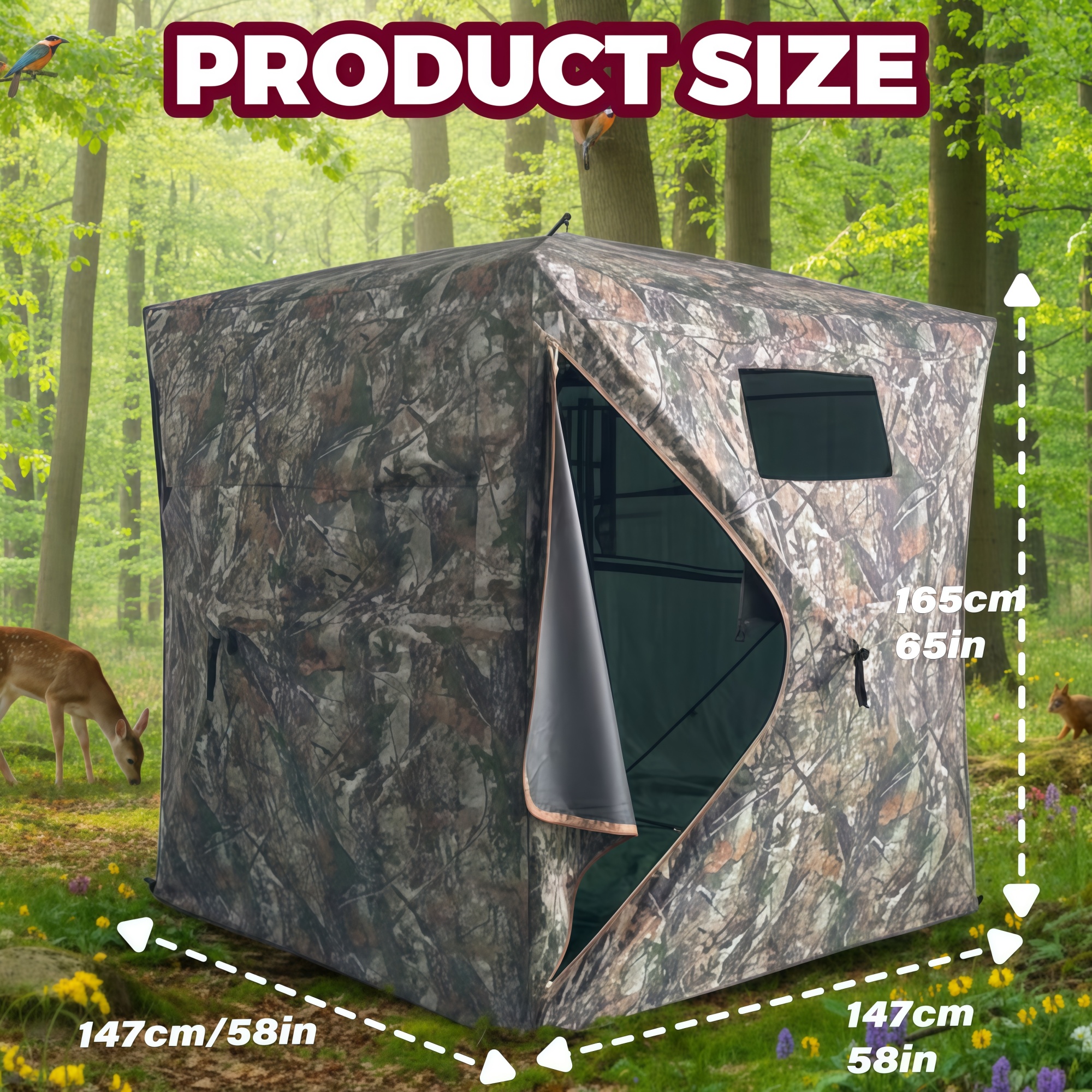 Camouflage Pop-Up Hunting Blin - đánh giá và giá Hunting & Outdoor Supplies Carterton Reviews