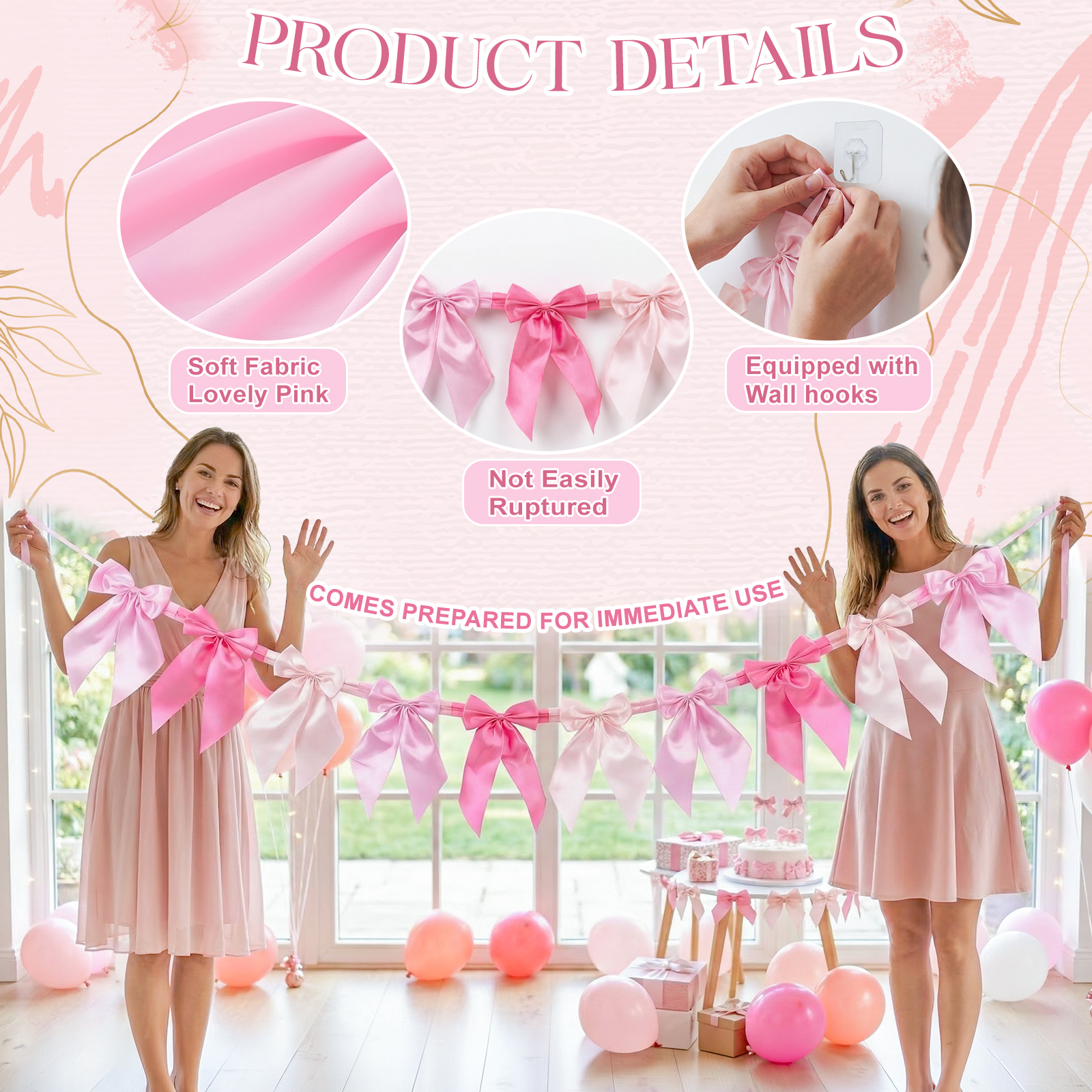 8FT 1 String of 10 Pcs Pink Bo - đánh giá và giá Bow Stringer Tool
