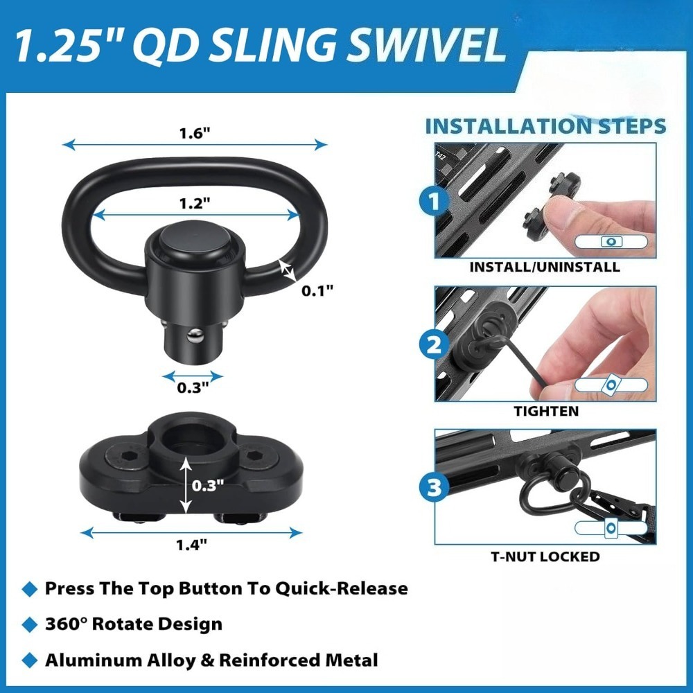 Tactical 2 Point Rifle Sling Q - đánh giá và giá Outdoor Hunting Rifle
