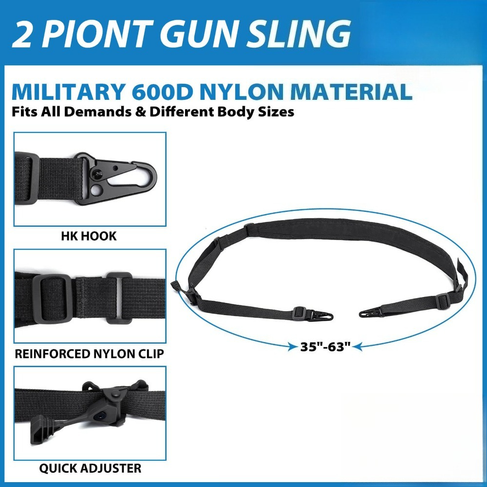 Tactical 2 Point Rifle Sling Q - đánh giá và giá Outdoor Hunting Rifle