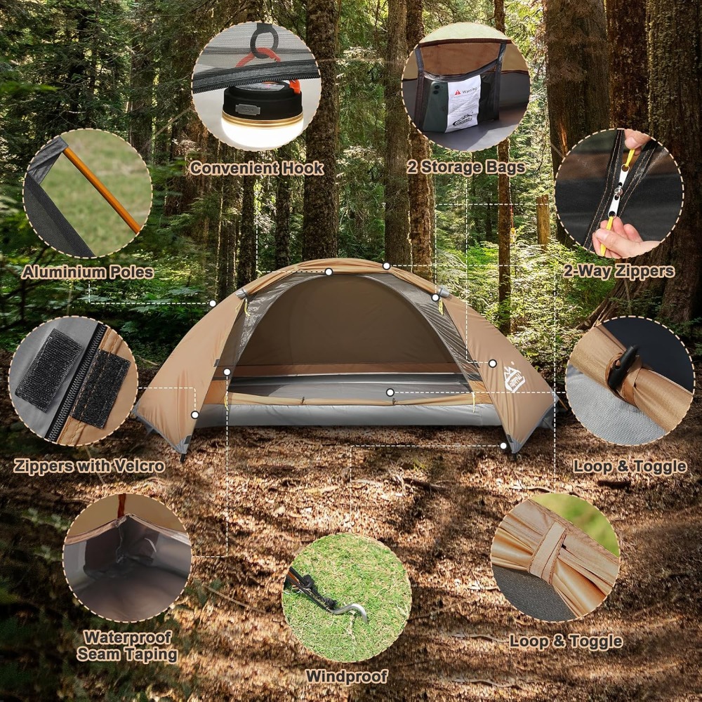 4 Season 1 Person Tent for Cam - đánh giá và giá Hunting & Outdoor Supplies Carterton Reviews