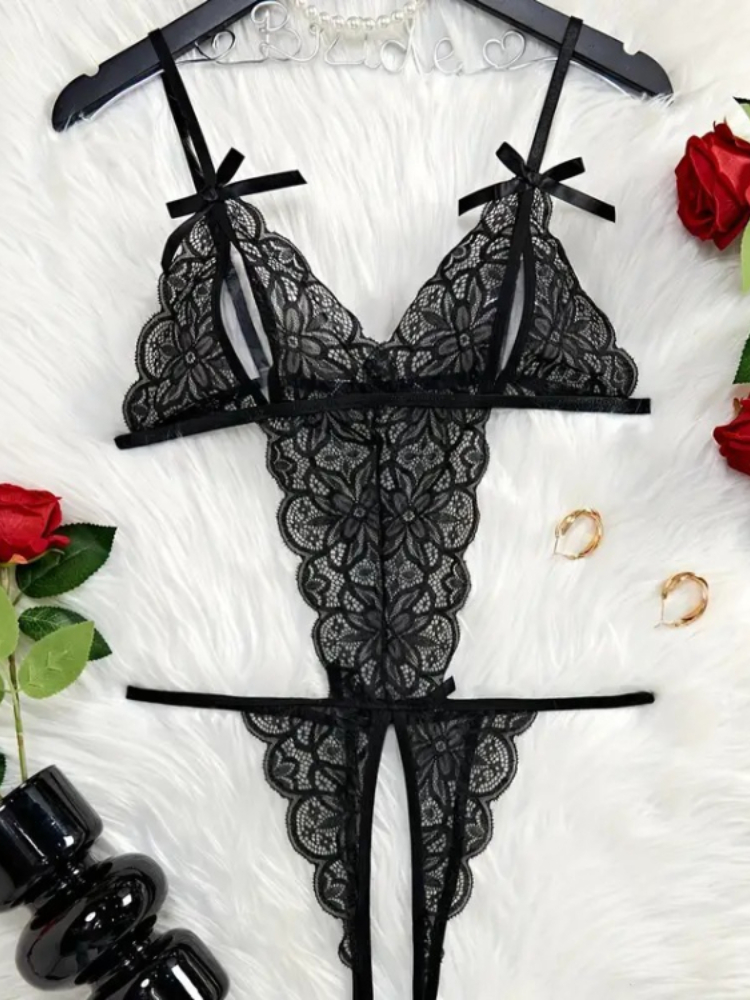 Sexy Open File Lingerie Women  - đánh giá và giá Bow Stringer Tool