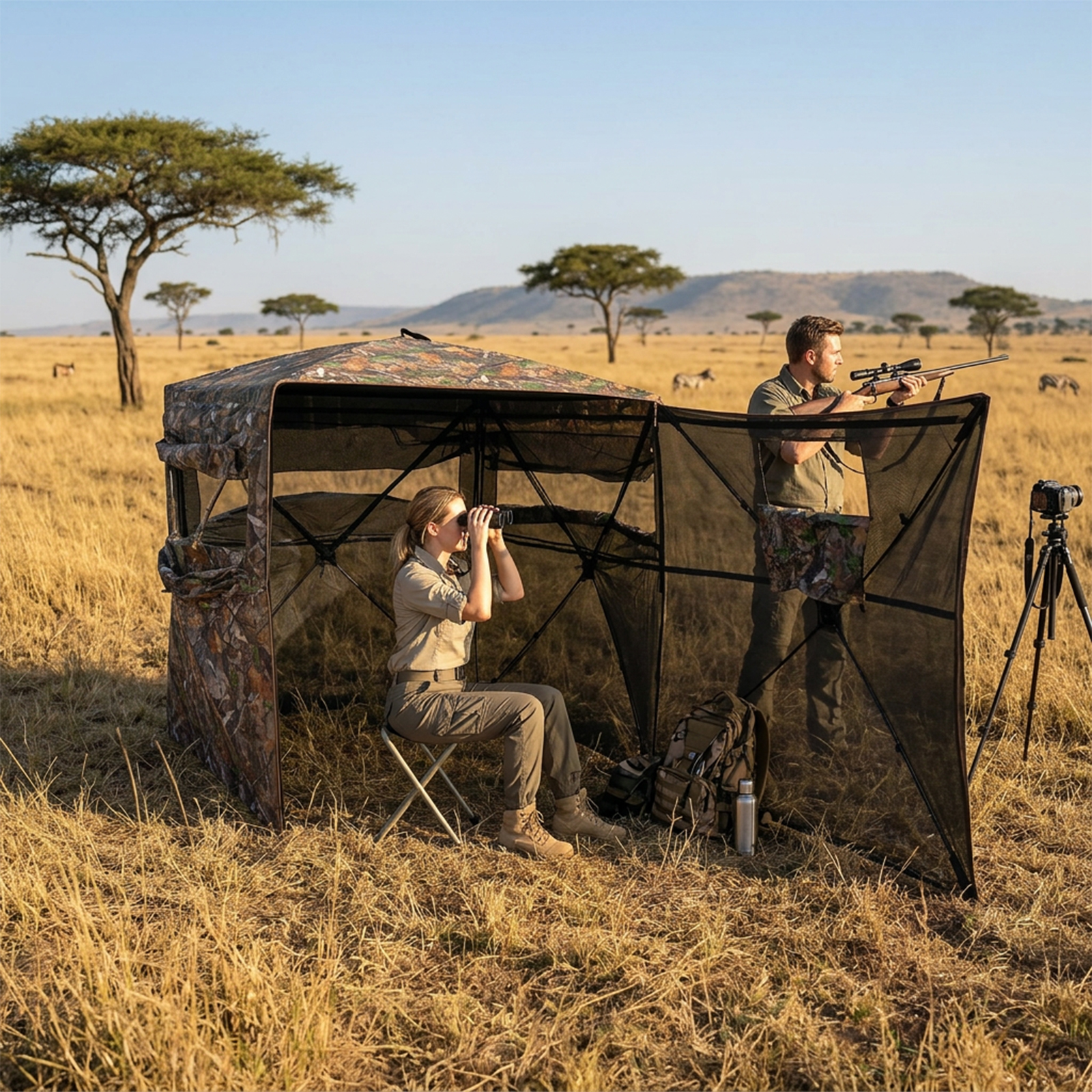 Camouflage Pop-Up Hunting Blin - đánh giá và giá Hunting & Outdoor Supplies Carterton Reviews