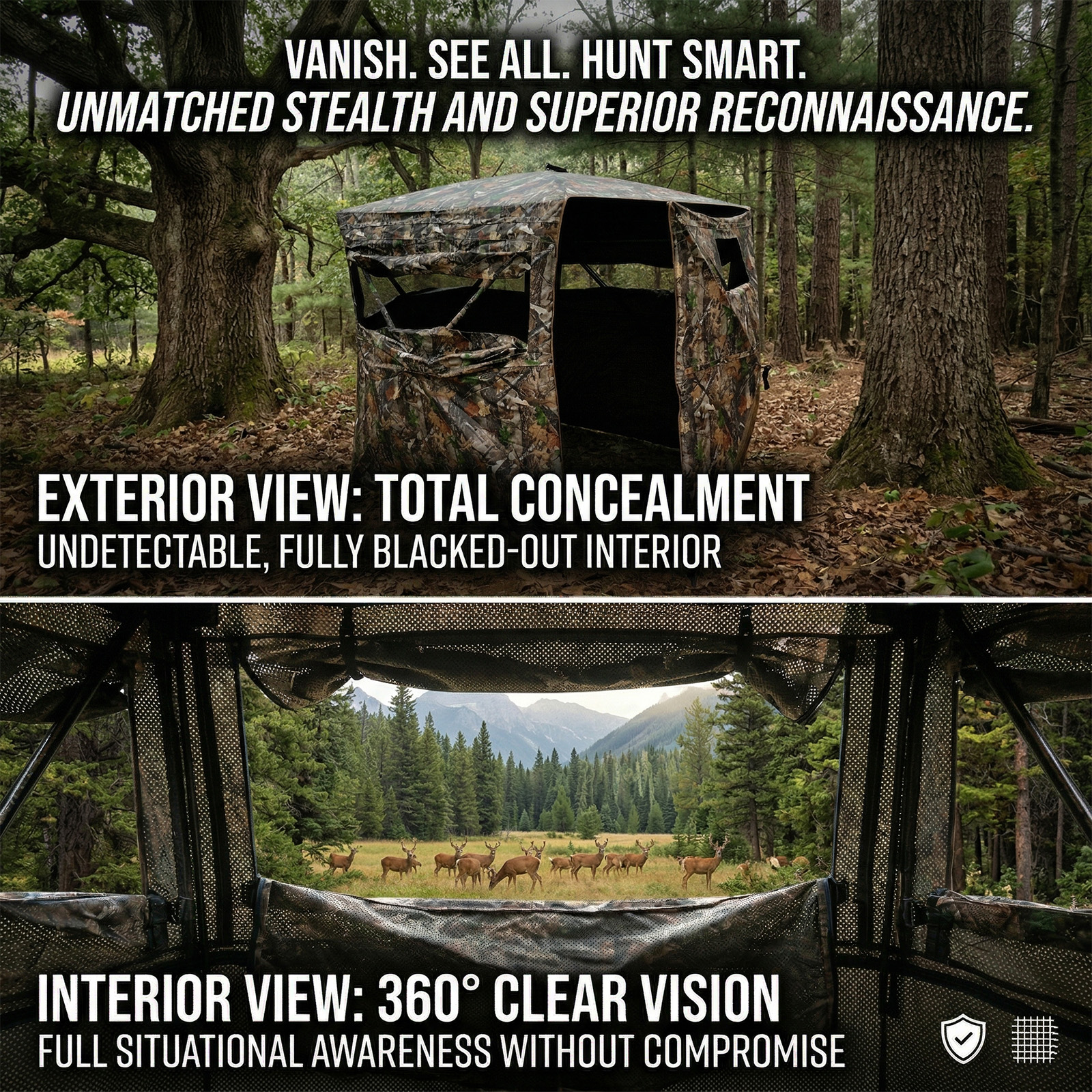 Camouflage Pop-Up Hunting Blin - đánh giá và giá Hunting & Outdoor Supplies Carterton Reviews