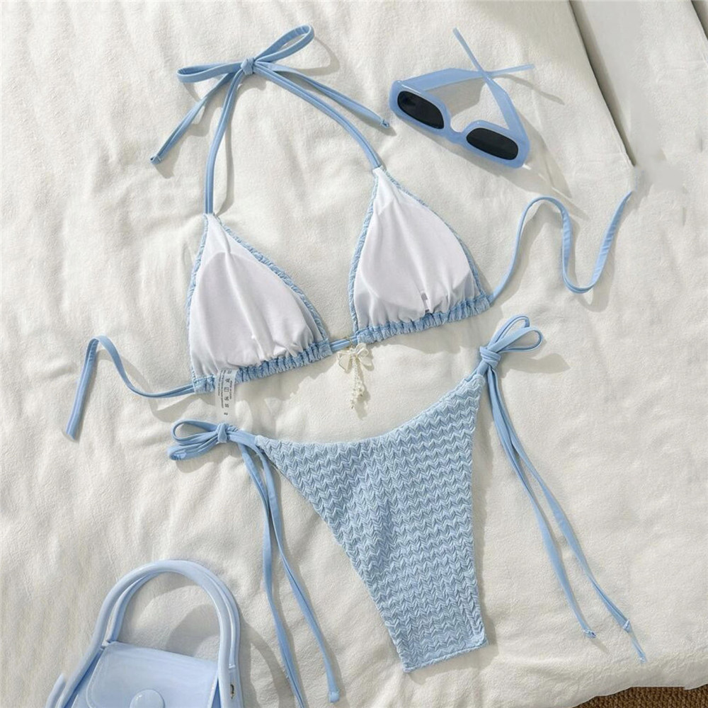 Sky Blue Bead Bow Swimwear Hal - đánh giá và giá Bow Stringer Tool